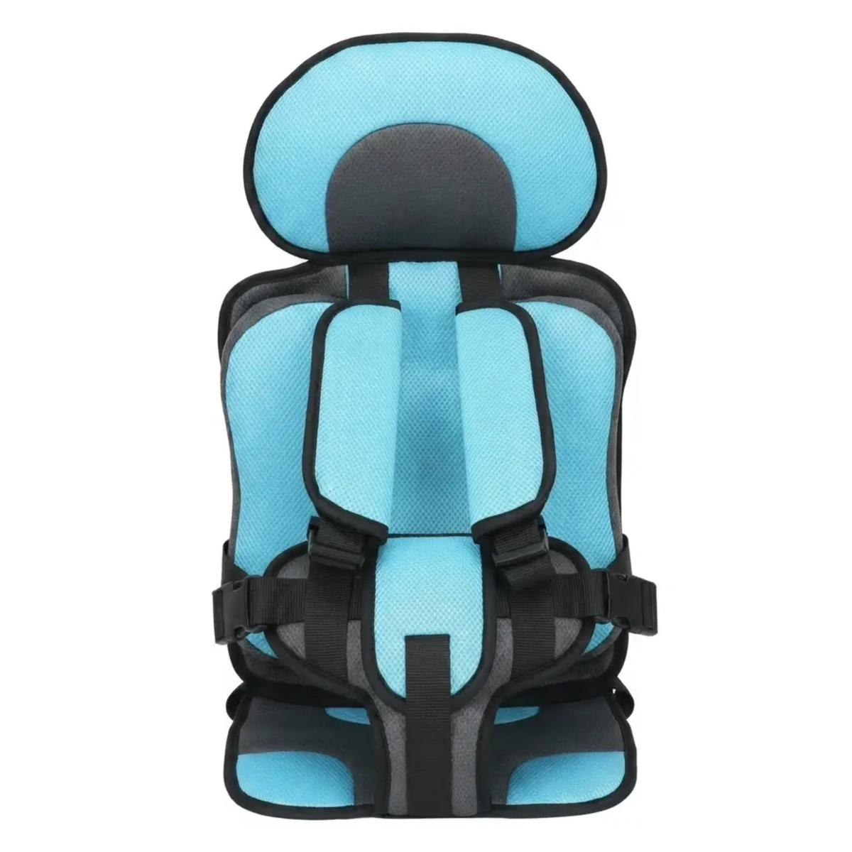 Collapsible Travel Booster Seat with 5-Point Harness for Kids Ages 1-14, Portable Folding Car Seat for Rideshares, Rentals & Road Trips | Lonoma