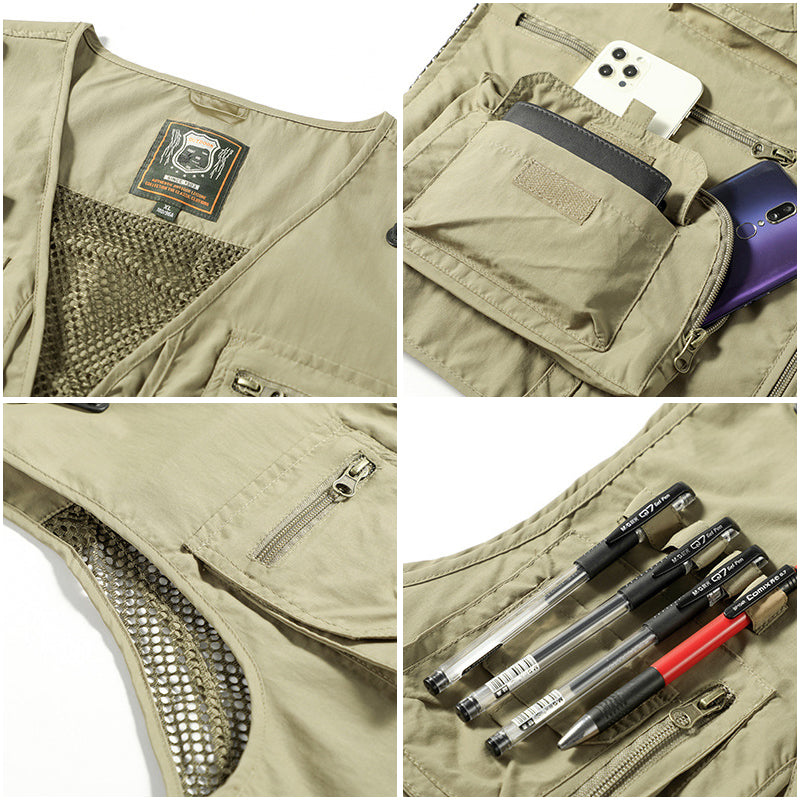 Women's Multi-Pocket Gilet for Outdoor Adventures — Lightweight Summer Waistcoat with Secure Storage | Koossa