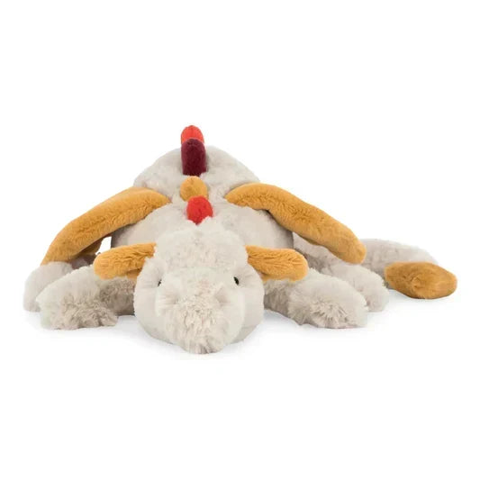 Winged Dragon Plush Toy – Soft Cuddly Stuffed Animal with Embroidered Details for Kids, Bedrooms, Nursery Decor | Lonoma