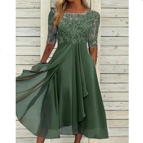 Women's Summer Dress — Relaxed Fit Midi Dress for Casual Elegance & Everyday Comfort | Koossa