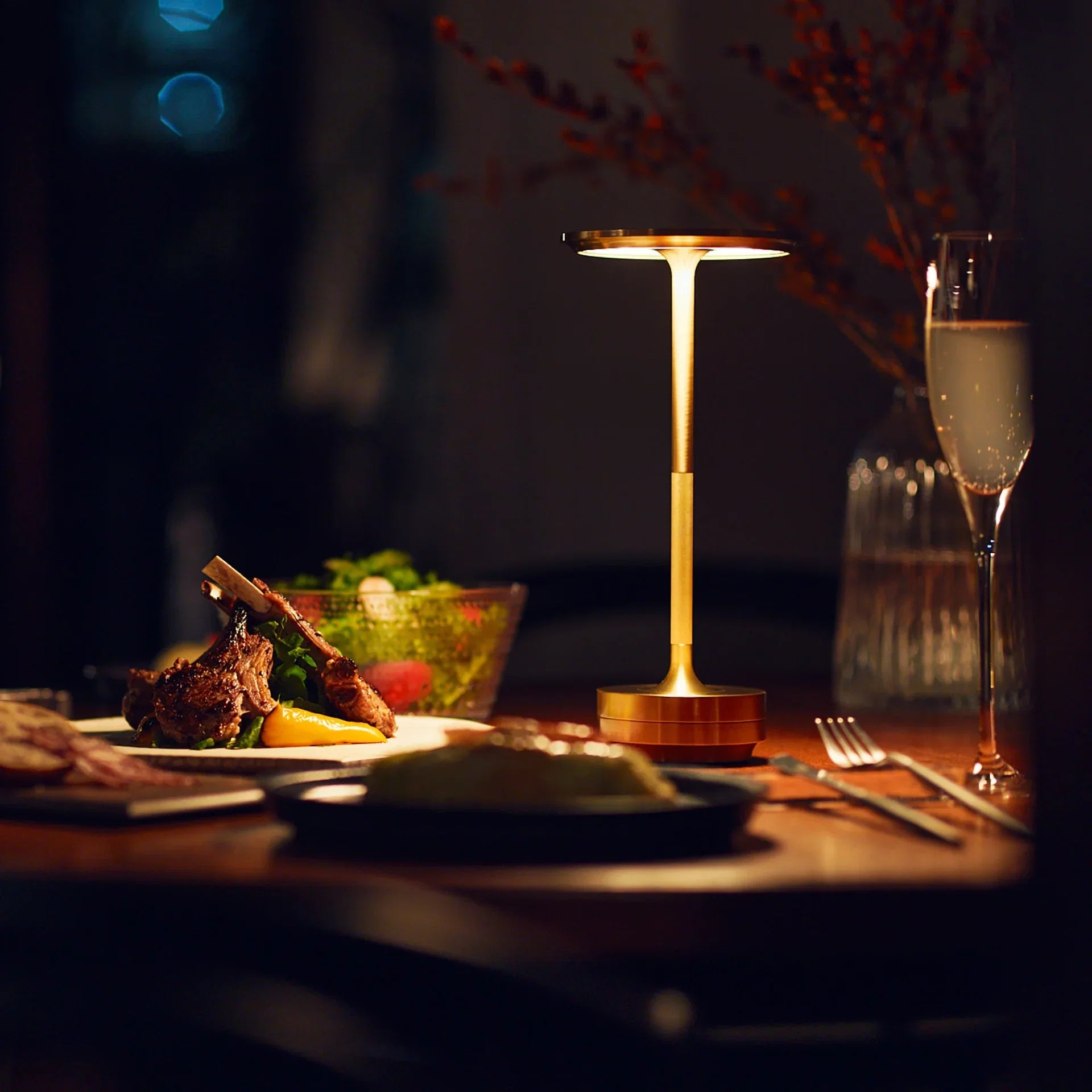 Lampe à poser sans fil LED tactile modulable trois températures de couleur ambiance intérieur extérieur | Koossa