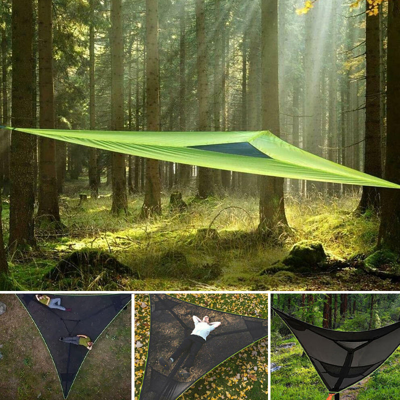 Triangle Camping Hammock for Multiple People — Outdoor Family Hammock for Adventures & Group Expeditions | Koossa