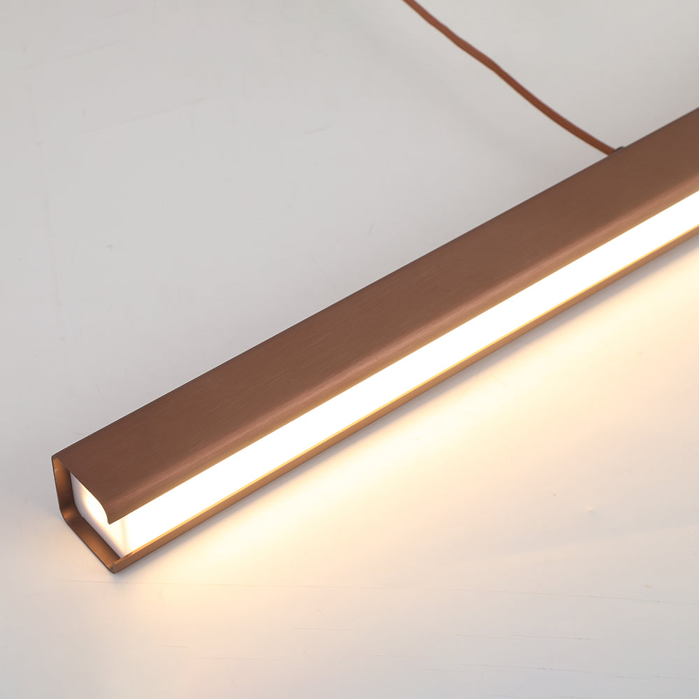 Adjustable Linear LED Pendant Light Metal Acrylic Fixture for Kitchen Island Dining Room Modern Hanging Ceiling Lamp Dimmable 3-Color | Lonoma