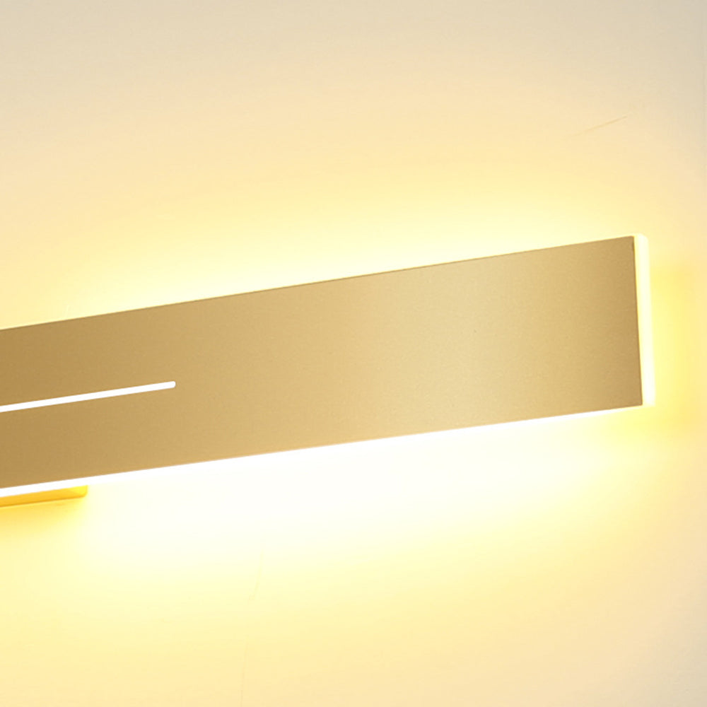 Linear LED Wall Sconce, Modern Black or Gold Metal Hardwired Wall Light for Living Room, Bedroom, Hallway, Entryway & Dining Area | Lonoma