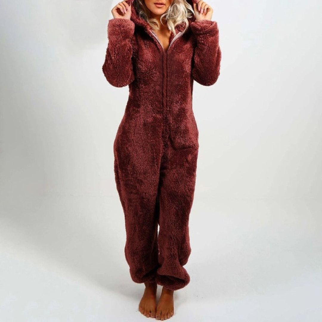 Women's Hooded Lounge Jumpsuit — Cosy All-in-One for Relaxed Evenings & Weekend Comfort | Koossa