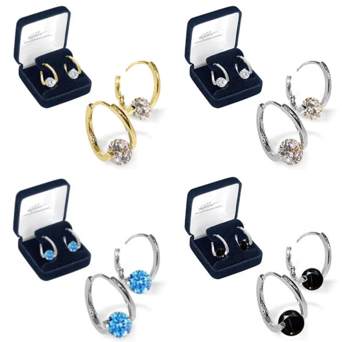 Women's Germanium Stud Earrings — Elegant Everyday Earrings for Wellbeing & Natural Beauty | Koossa