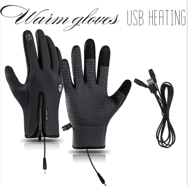 Heated Gloves with USB Power, Touchscreen Compatible, Waterproof Windproof Winter Gloves for Skiing, Hiking, Cycling & Commuting | Lonoma