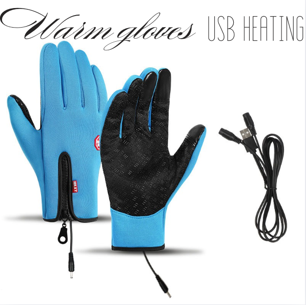 Heated Gloves with USB Power, Touchscreen Compatible, Waterproof Windproof Winter Gloves for Skiing, Hiking, Cycling & Commuting | Lonoma