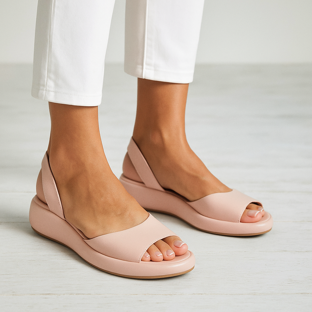 Women's Open-Toe Cushioned Sandals | Lightweight Summer Footwear with Arch Support | Koossa