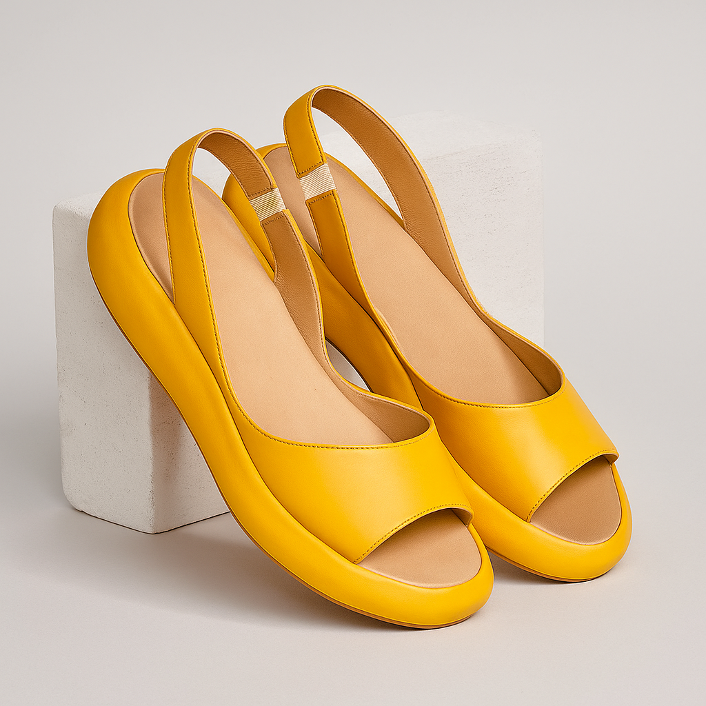 Women's Open-Toe Cushioned Sandals | Lightweight Summer Footwear with Arch Support | Koossa