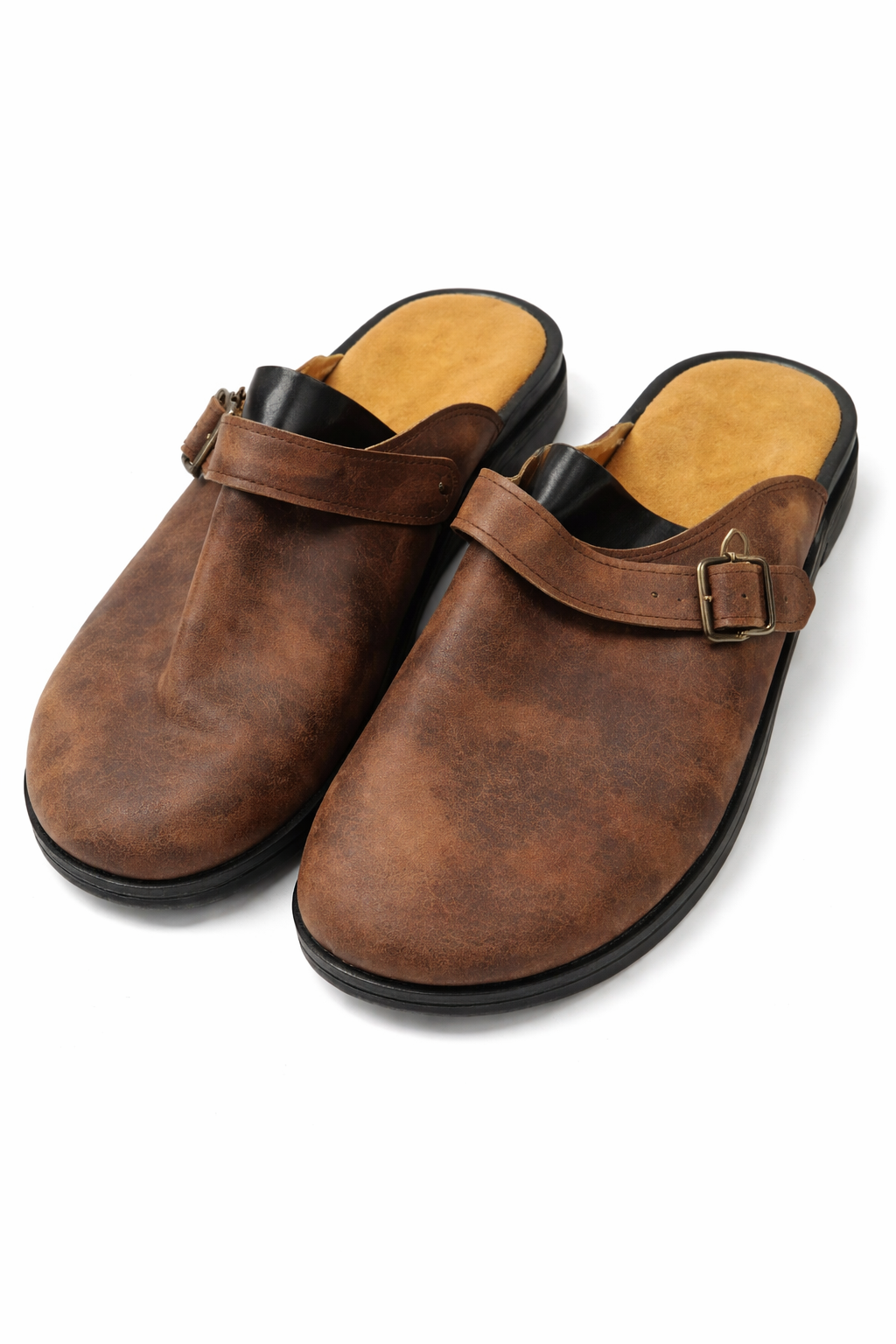 Men's Classic Slip-On Clogs with Adjustable Buckle — Comfortable Everyday Footwear for Work and Leisure | Koossa
