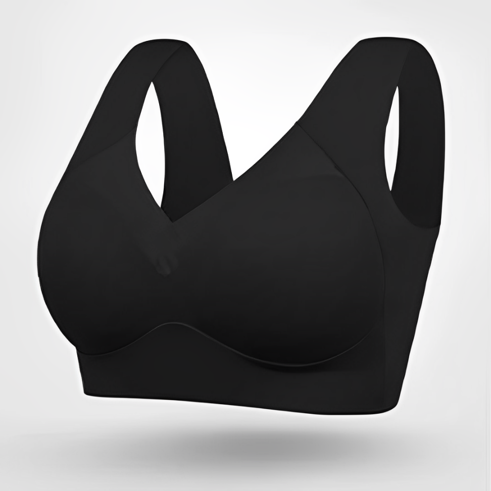 Women's Seamless Comfort Bra in Black, Beige, Navy, Pink & Powder Blue – Everyday Support with Invisible Finish | Koossa