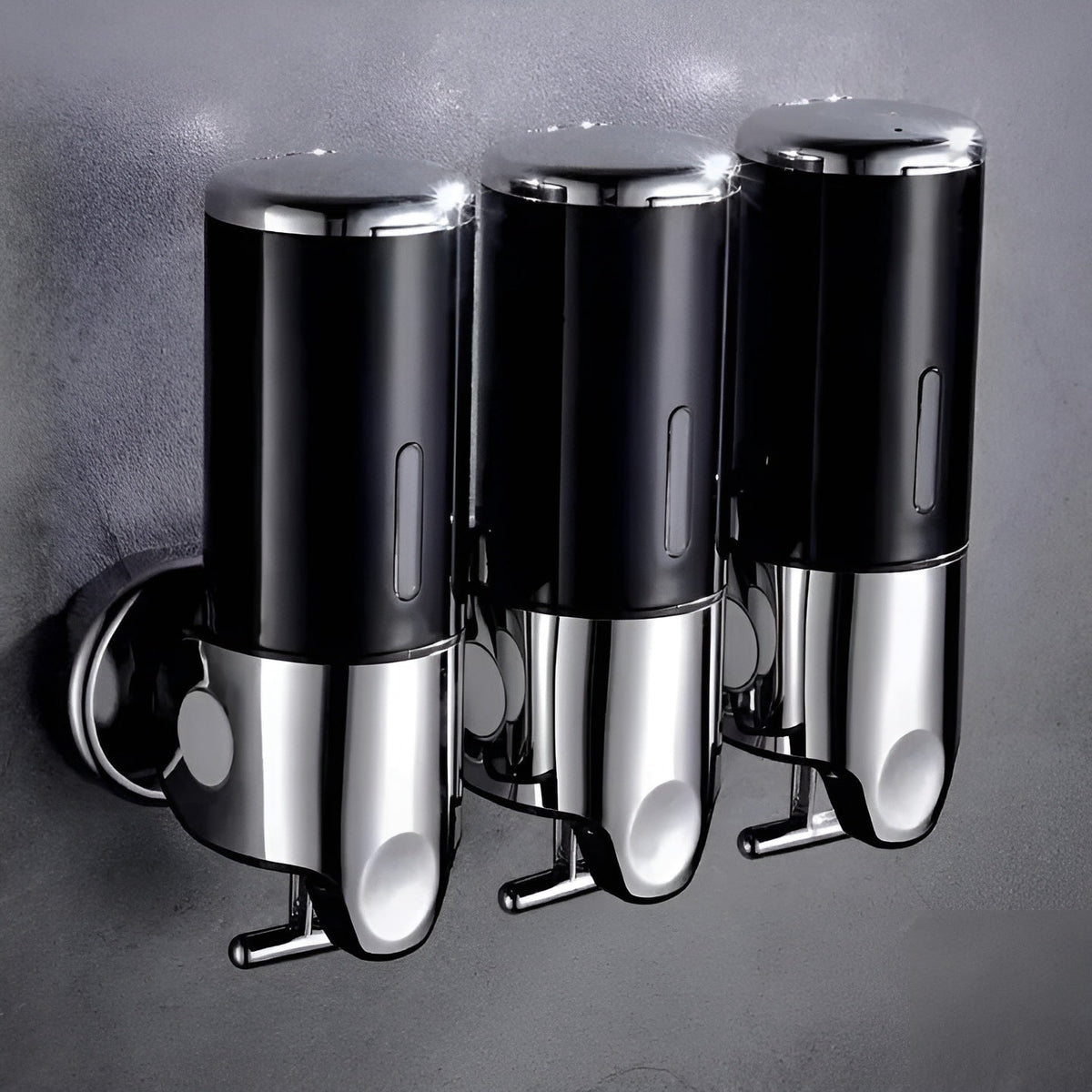 Wall Mount Soap Dispenser 17 fl oz Stainless Steel Chrome Finish for Bathroom Kitchen Shower Single Double Triple Pump | Lonoma