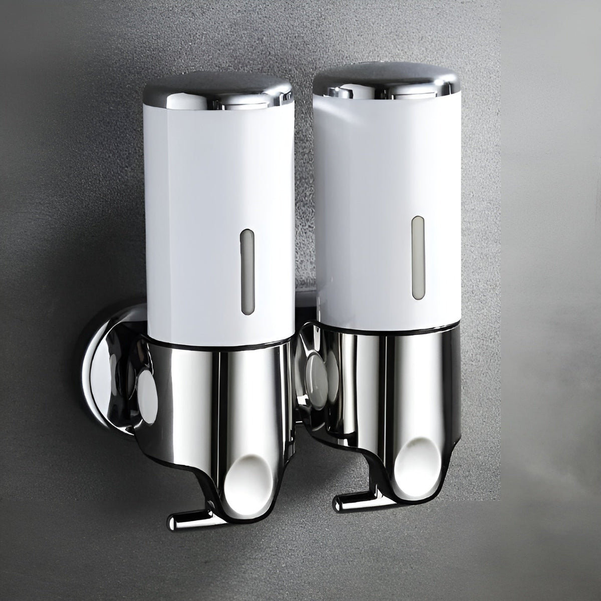 Wall Mount Soap Dispenser 17 fl oz Stainless Steel Chrome Finish for Bathroom Kitchen Shower Single Double Triple Pump | Lonoma