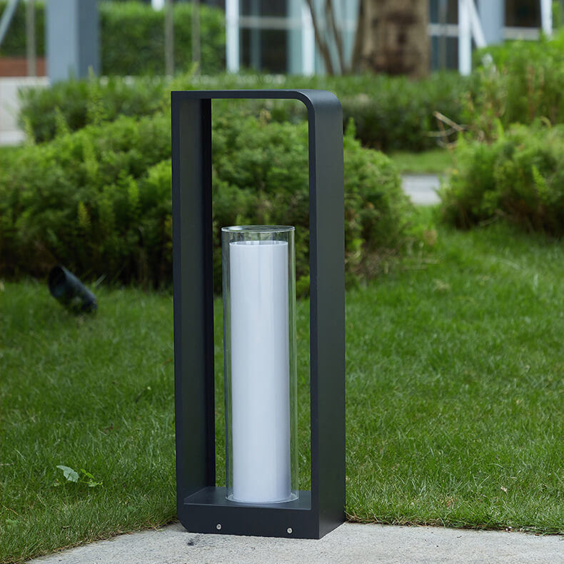 Outdoor Pathway Light Modern Square LED Post Lamp Warm Lighting for Yard Patio Driveway Garden Landscape Bollard Fixture | Lonoma