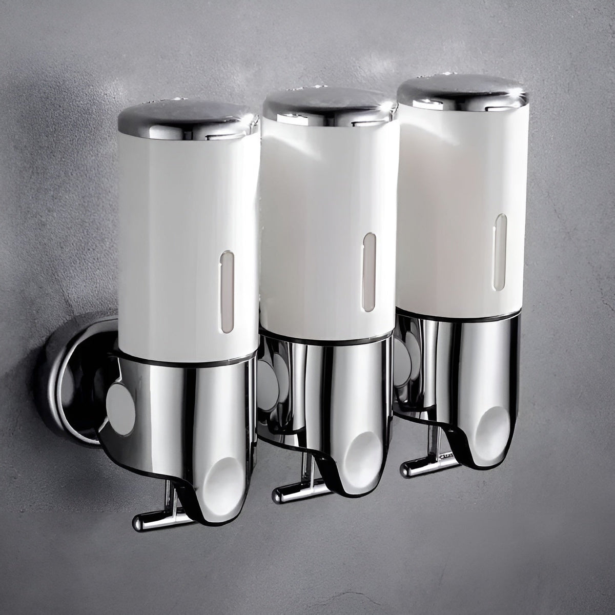 Wall Mount Soap Dispenser 17 fl oz Stainless Steel Chrome Finish for Bathroom Kitchen Shower Single Double Triple Pump | Lonoma