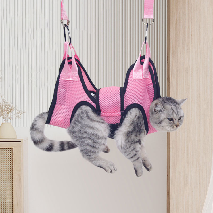 Cat Grooming Hammock Safety Belt S M L 1–22kg Nail Clipping Restraint Hammock Cat Holder Grooming Sling Indoor | Koossa