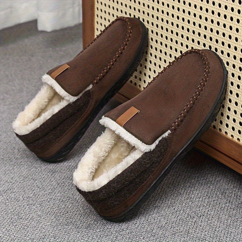 Men's Warm House Slippers — Comfortable Indoor Loafers for Winter Relaxation & Evening Wear | Koossa