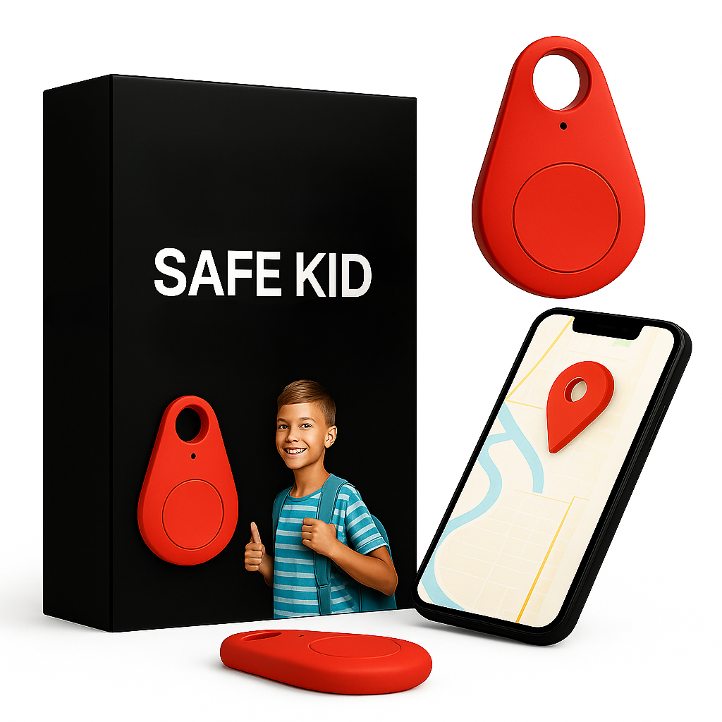 Balise GPS Géolocalisée pour Enfant Étanche avec Alerte SOS Suivi en Temps Réel Légère Sécurisée Autonome | Koossa