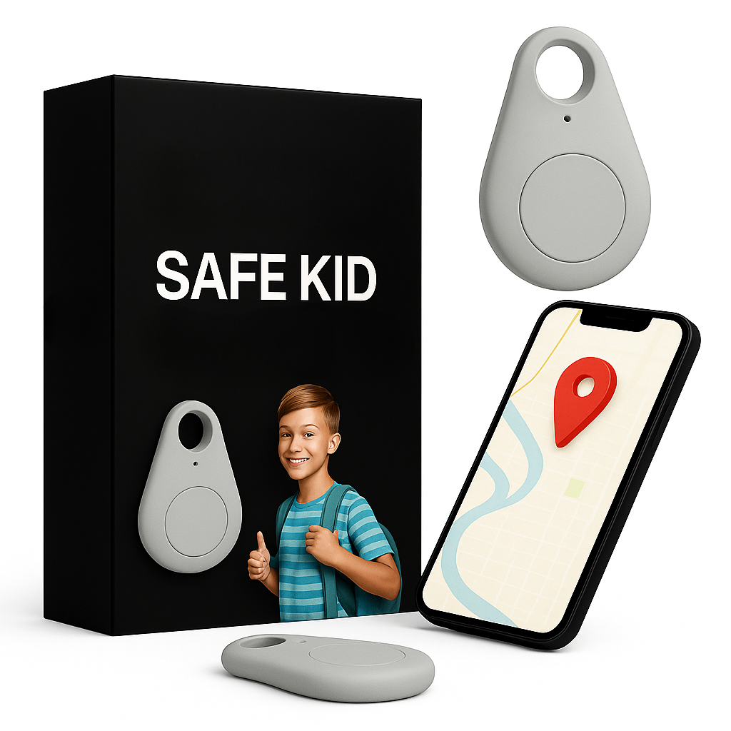 Balise GPS Géolocalisée pour Enfant Étanche avec Alerte SOS Suivi en Temps Réel Légère Sécurisée Autonome | Koossa