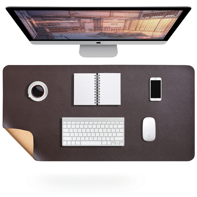 Faux Leather Desk Mat, Water-Resistant Non-Slip Large Mouse Pad & Laptop Desk Pad, Scratch-Resistant Desk Protector for Home Office | Lonoma