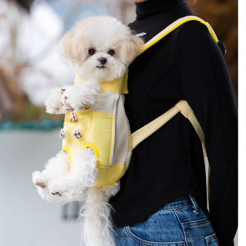 Pet Chest Carrier Backpack Breathable Mesh S–XL 1–7.5kg Hands-Free Front Bag Cat Dog Walking Hiking Travel Sling | Koossa
