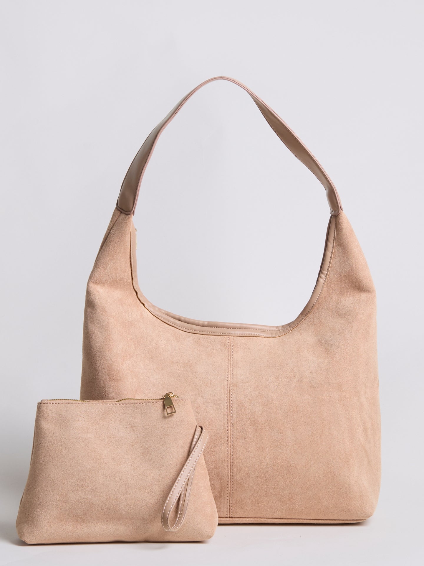 Slouchy Suede-Effect Hobo Bag with Single Shoulder Strap for Everyday Elegance and Effortless Winter Style | Koossa
