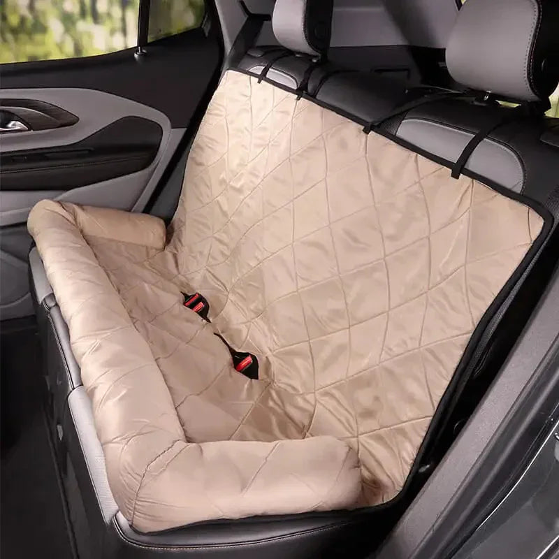 Dog Car Bed Back Seat Large Waterproof Non-Slip Raised Edges Quilted Cushion Medium Large Travel Protector Cover Mat | Koossa