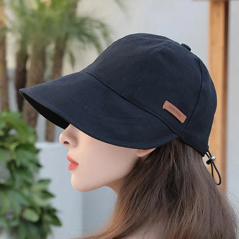 Women's Wide Brim Sun Hat — Foldable Travel Hat with Adjustable Fit for Beach & Garden | Koossa