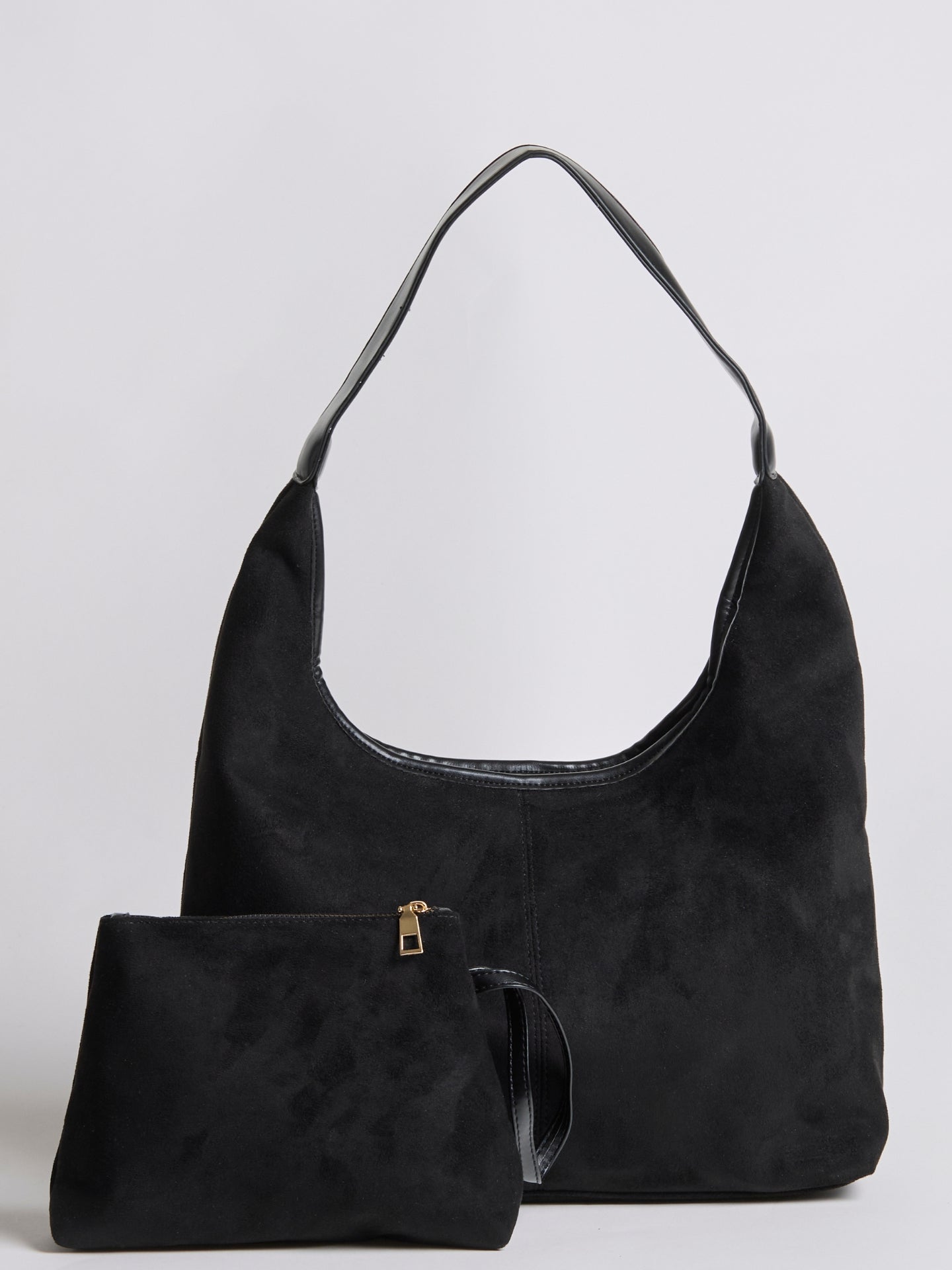 Slouchy Suede-Effect Hobo Bag with Single Shoulder Strap for Everyday Elegance and Effortless Winter Style | Koossa
