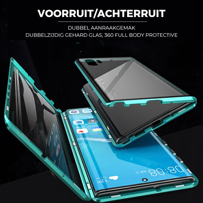 Magnetic Tempered Glass Double-Sided Phone Case for Samsung Galaxy — Shockproof Mobile Protection | Koossa