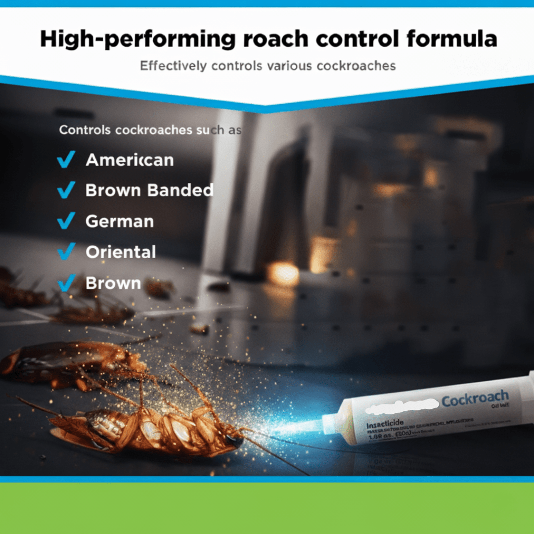 Roach Bait Gel Syringe for Kitchens & Bathrooms, Clear Indoor Cockroach Control Applicator for Cracks, Crevices & Appliances | Lonoma