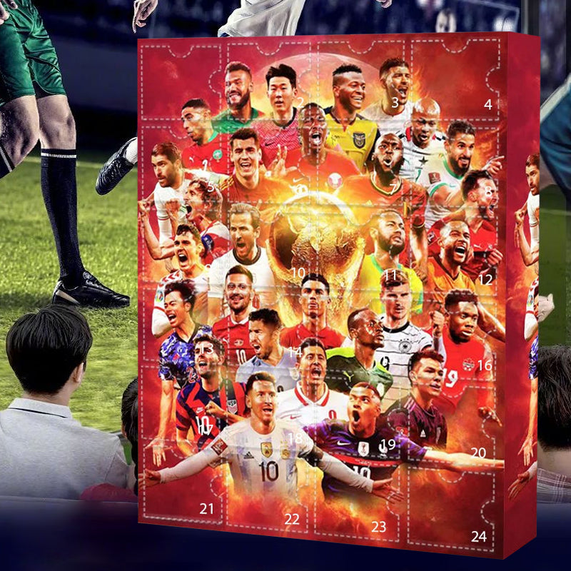 Soccer Advent Calendar with 24 Player Figurines – Daily Countdown Gift for Football Fans, Kids & Adults | Lonoma