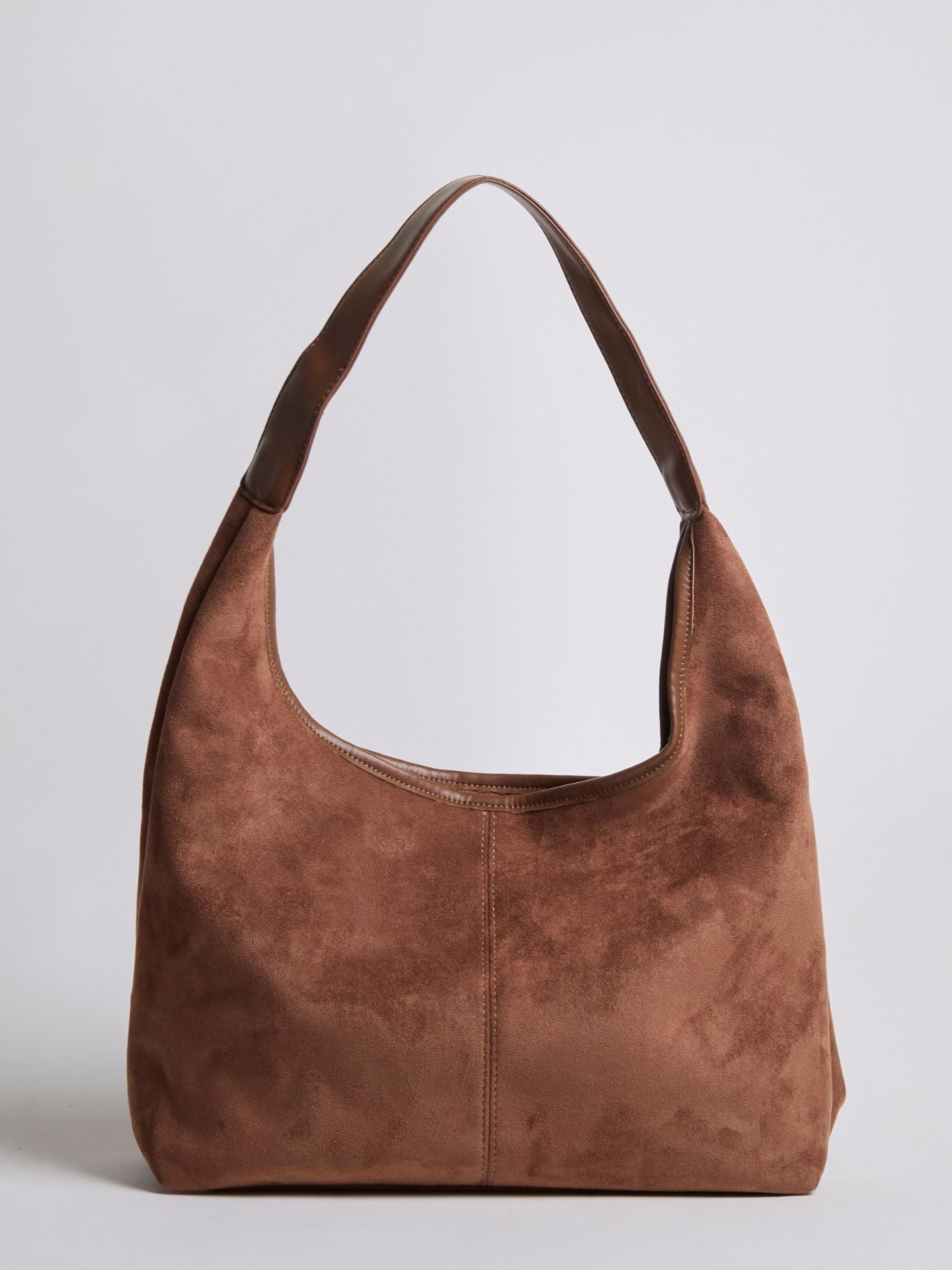Slouchy Suede-Effect Hobo Bag with Single Shoulder Strap for Everyday Elegance and Effortless Winter Style | Koossa