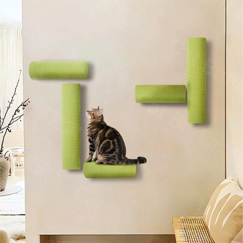 Cat Wall Climbing Steps Self-Adhesive Modular 30cm Scratch Surface DIY Indoor Cat Shelves Climbing Wall Panels | Koossa