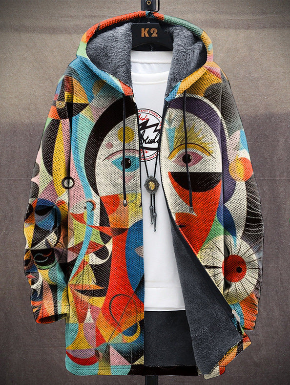 Women's Art-Inspired Hooded Sweatshirt in Vibrant Colours — Comfortable Casual Layering Piece for Everyday Wear | Koossa