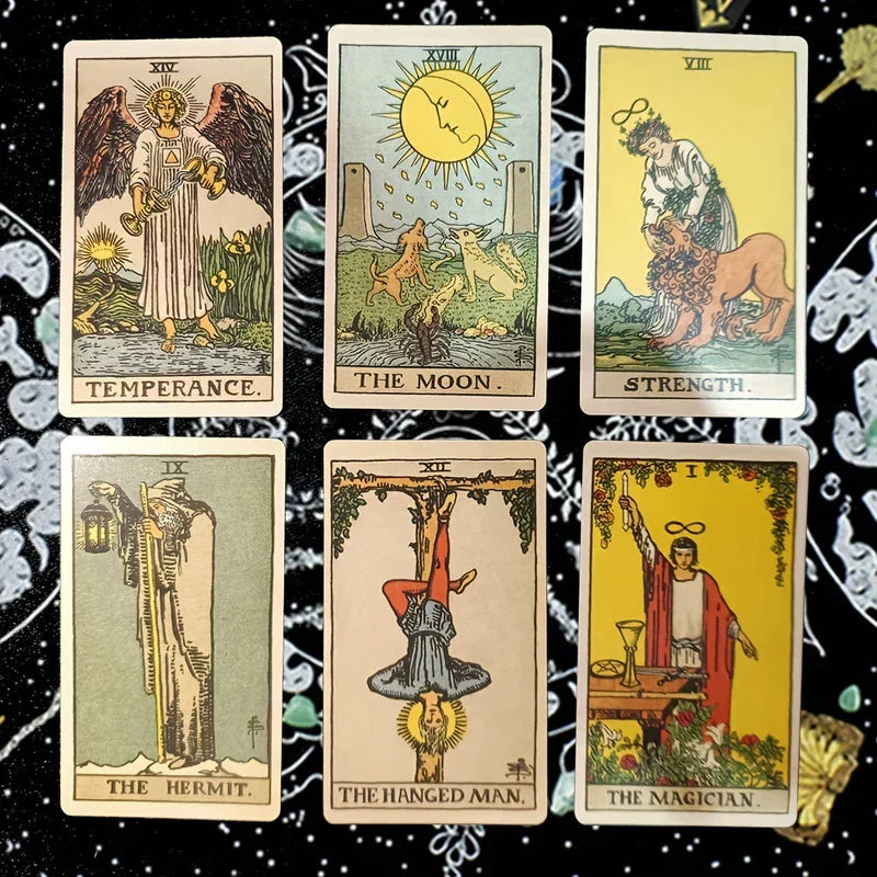Tarot Card Deck 78-Card Set with Guidebook, Classic Brown Divination Cards for Beginners, Meditation, Journaling and Spiritual Readings | Lonoma