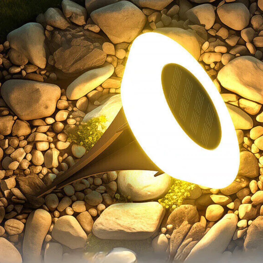 Spot de sol solaire LED à encastrer pour jardin terrasse allée extérieur éclairage IP65 étanche durable | Koossa