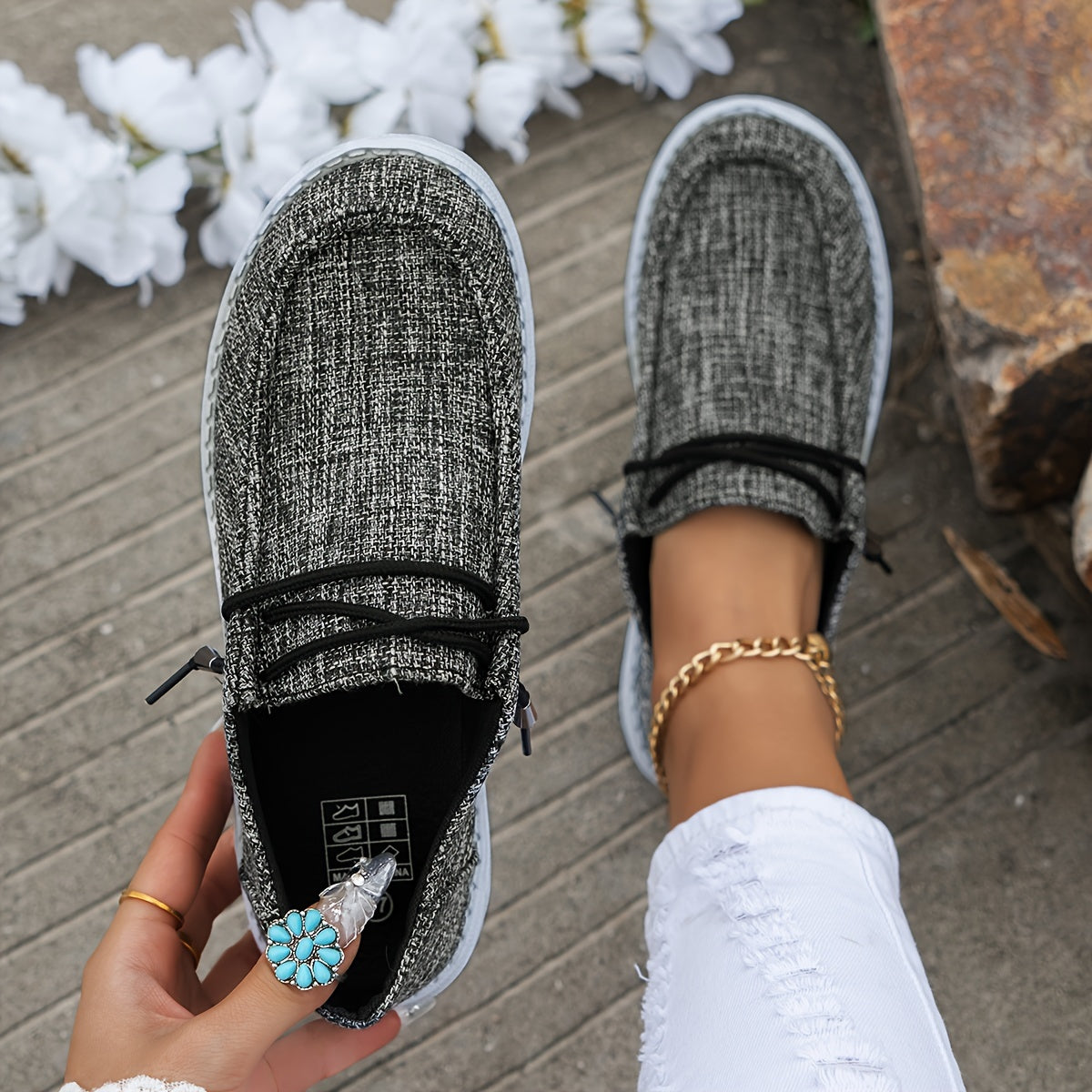 Women's Lightweight Slip-On Trainers with Breathable Mesh and Non-Slip Sole for All-Day Comfort | Koossa