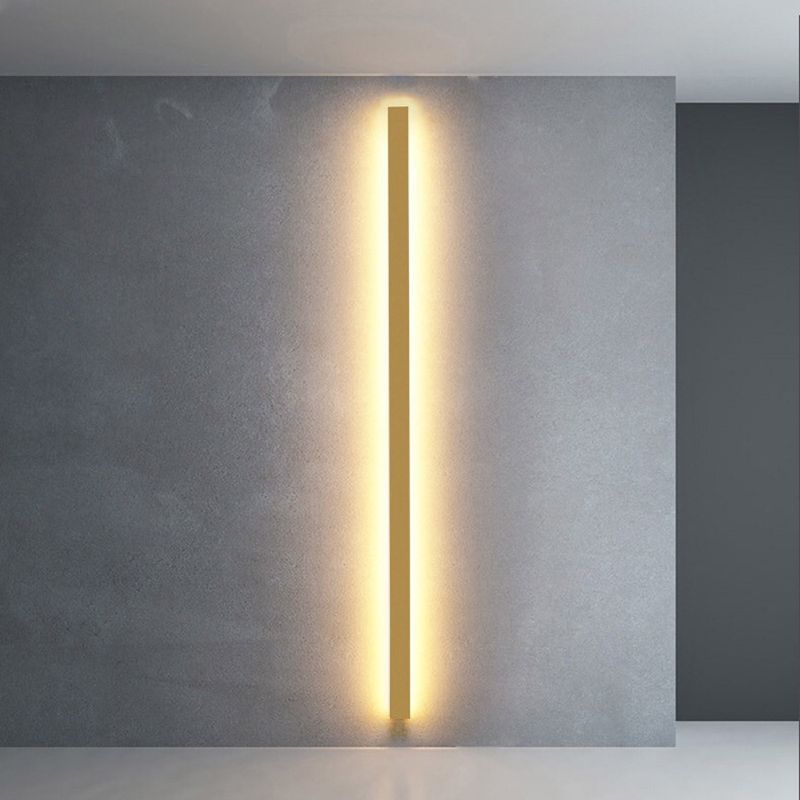 Modern Linear LED Wall Sconce Gold Black White Metal Acrylic Indoor Lighting Fixture for Bedroom Hallway Bathroom Vanity Mirror | Lonoma