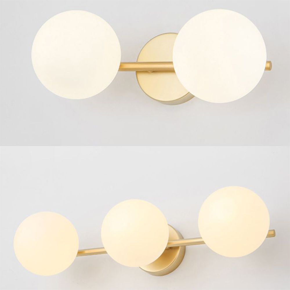 Modern Glass Dome Wall Sconce for Bathroom Vanity – Metal & Glass Finish – LED Lighting for Hallways & Kitchens | Lonoma