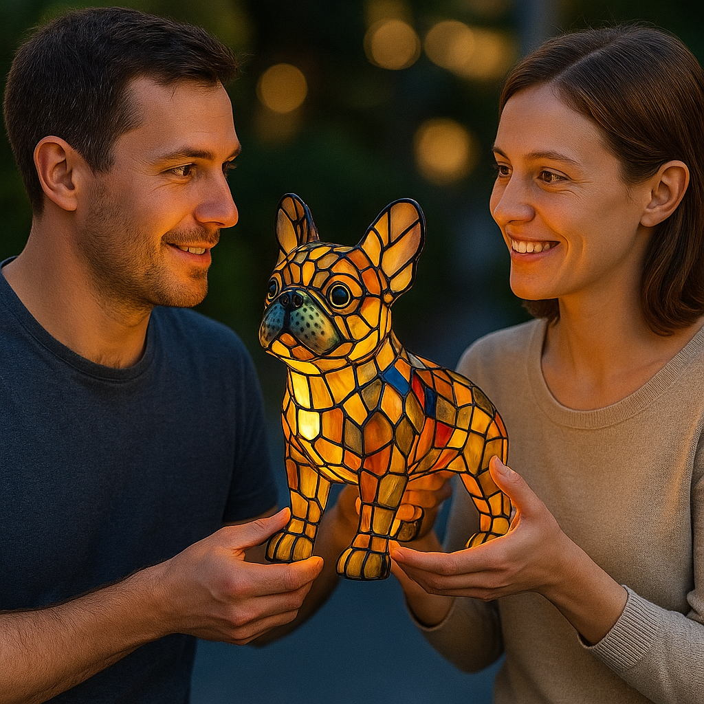 Handcrafted Dog Table Lamp — Warm Ambient Lighting for Pet Lovers & Home Décor Enthusiasts | Koossa