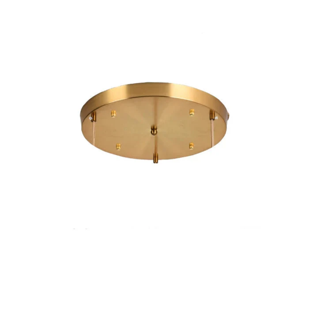 Adjustable Pendant Light with Ribbed Glass Shade, E27 Socket, Green Brass Finish for Kitchen Island, Dining Room & Breakfast Bar | Lonoma