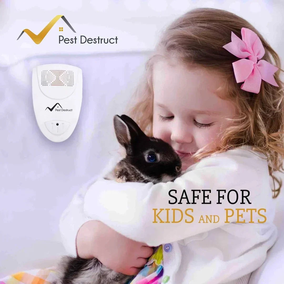 Ultrasonic Pest Repeller for Indoor Bug Control | Electronic Plug-In Insect Deterrent Device for Home Bedroom | Safe Silent Frequency | Lonoma