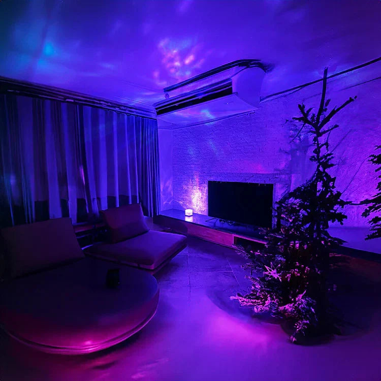 Projecteur d'ambiance sans fil 16 couleurs avec minuterie – Lampe de détente apaisante nomade pour salon | Koossa