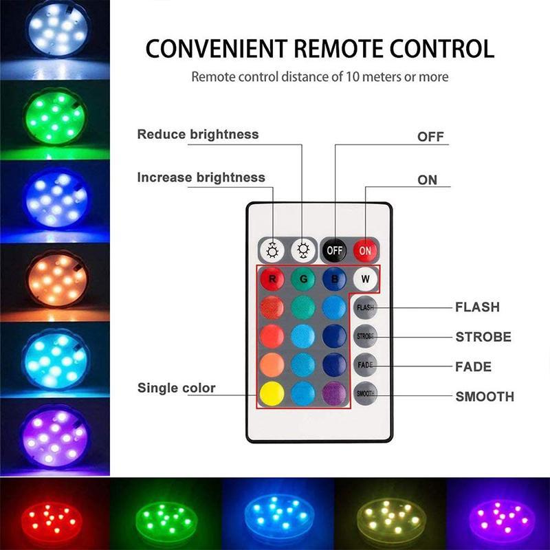 Projecteur LED immergeable multicolore IP68 pour piscine bassin aquarium éclairage aquatique décoratif | Koossa