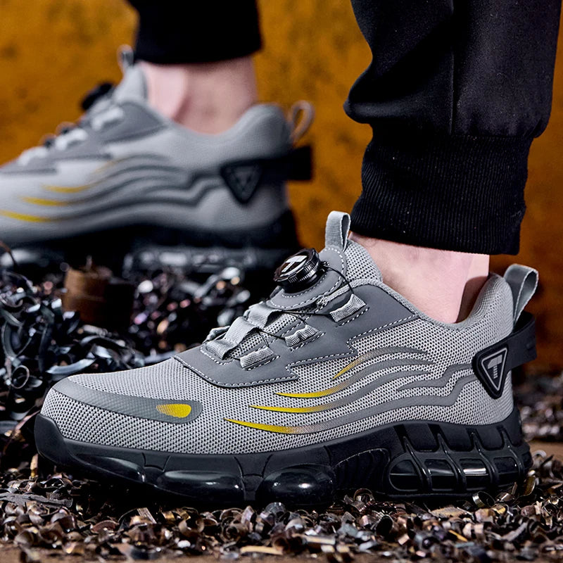 Men's Safety Trainers with Steel Toe Cap and BOA Closure System — Breathable Work Footwear for Workshops & Warehouses | Koossa