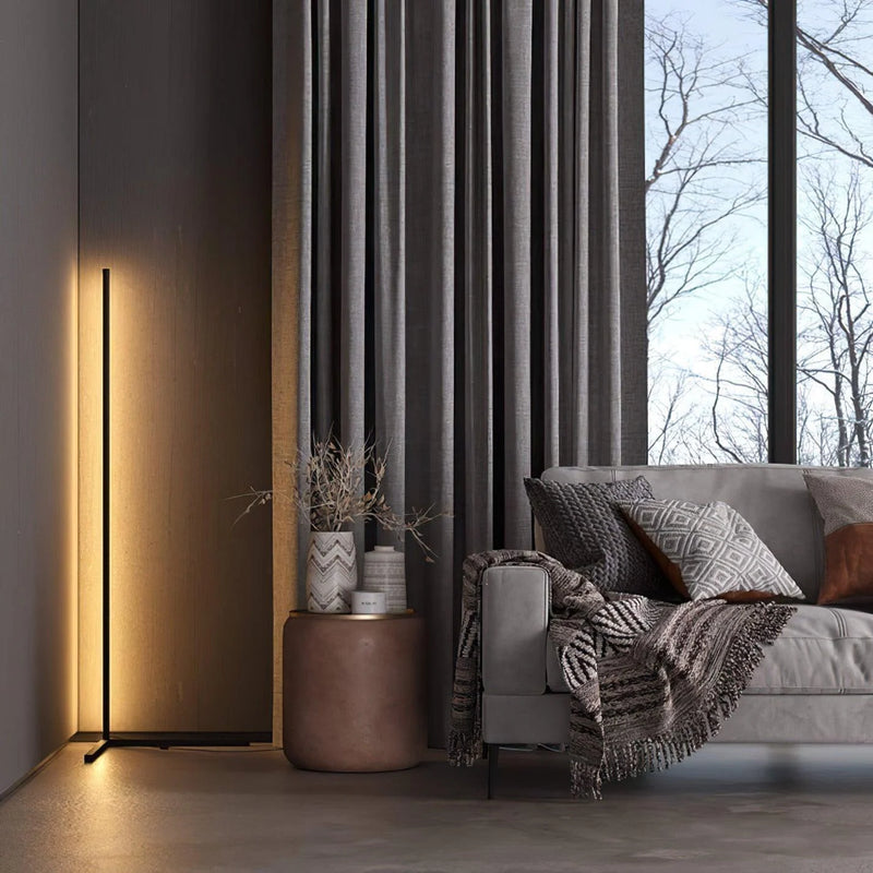 Lampadaire Design LED 24W Réglable Blanc Chaud et RGB Pied en V Minimaliste Éclairage d'Ambiance pour Salon | Koossa
