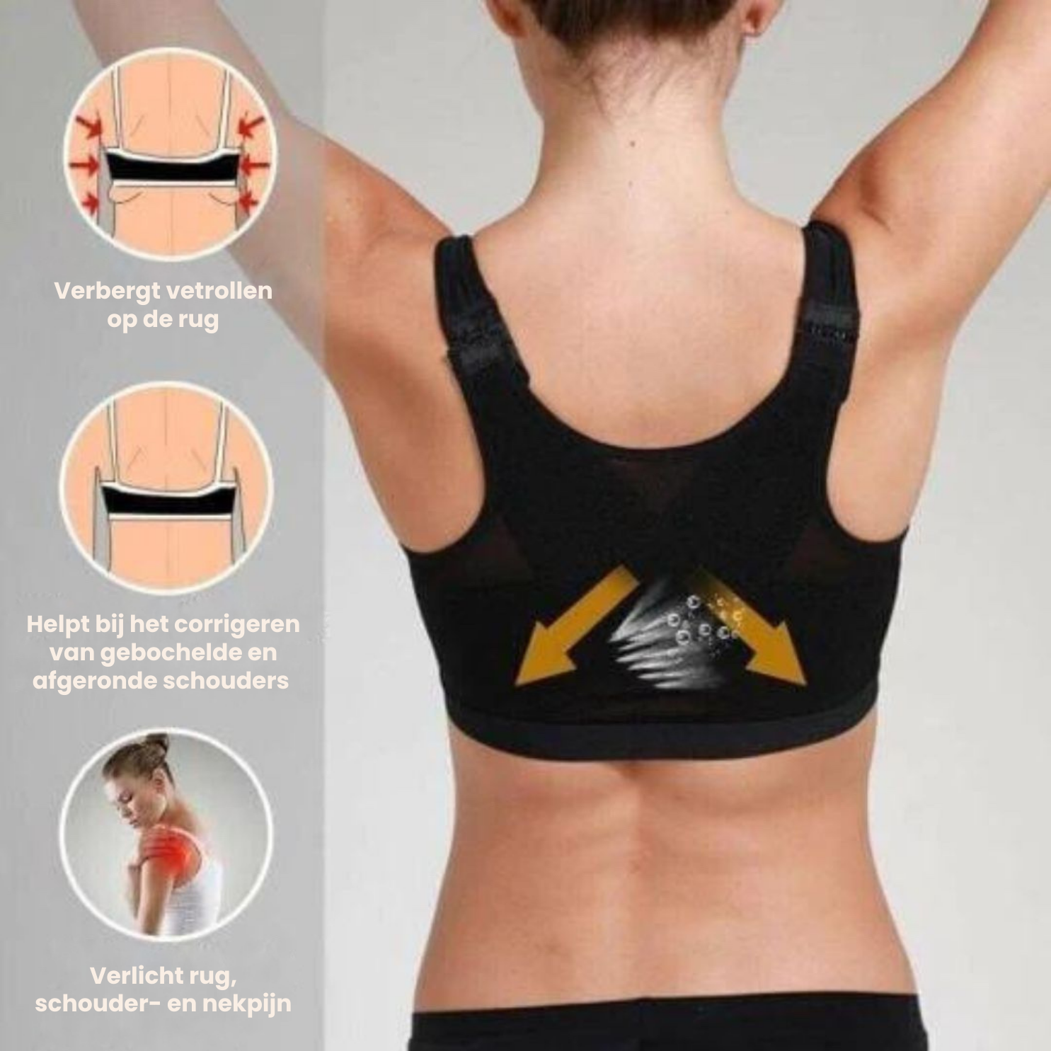 Women's Posture-Correcting Front-Fastening Wireless Bra — Everyday Comfort & Back Support for Mature Women | Koossa