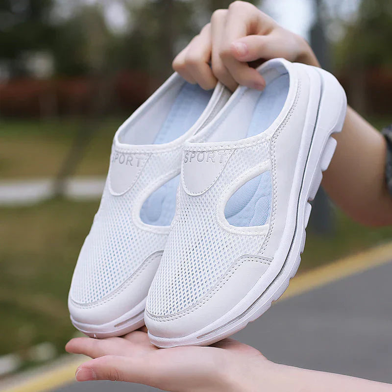 Men's Breathable Mesh Slip-On Slippers — Lightweight Orthopaedic Mule Shoes for Indoor & Outdoor Comfort | Koossa
